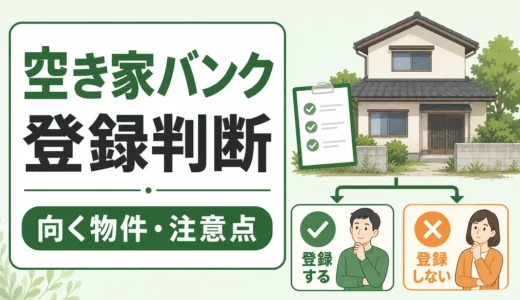 空き家バンク登録は意味ある？売れやすい条件と注意点