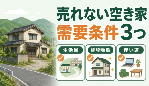 田舎の空き家にも需要はある？売れる条件3つと確認順