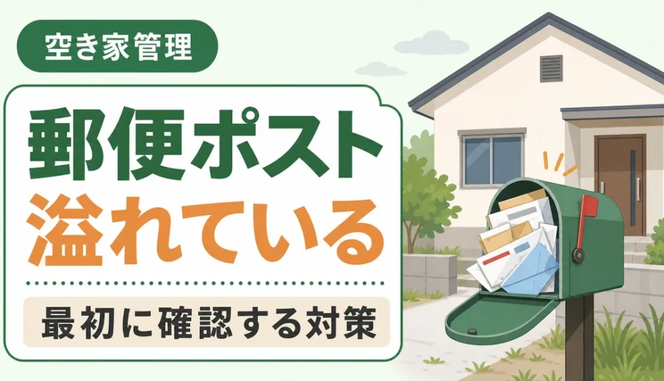 郵便ポストが溢れている空き家の危険と最初に確認する対策