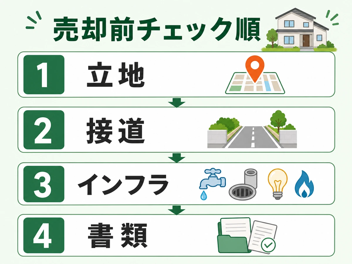 古い空き家を売る前に立地、接道、インフラ、書類を確認する順番