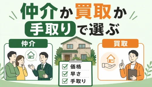 空き家売却は仲介と買取どっち？価格・早さ・手取りの選び方