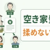 相続した空き家の費用分担を持分割合で整理するイメージ