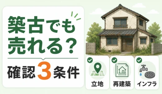 築古・ボロ家は売れる？買い手が見る3条件と売却前チェック