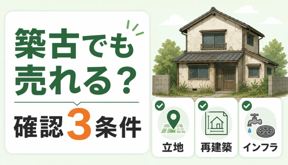 築古・ボロ家でも売れるか確認する3条件