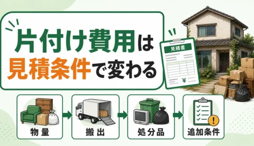 空き家の片付け費用が高くなる理由｜見積もり前にそろえる条件