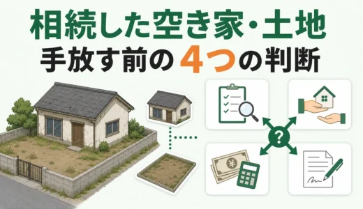 相続した空き家・土地を手放す方法｜国庫帰属と自治体寄付の条件・費用