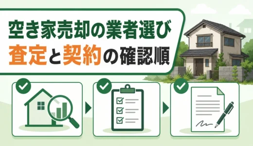 空き家売却に強い不動産業者の選び方｜査定・媒介契約の確認順