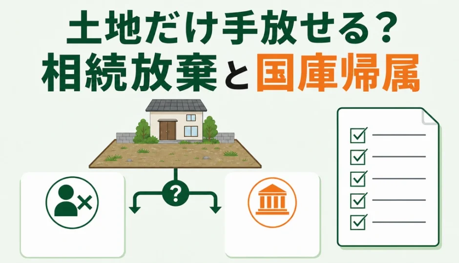 土地だけ手放せるかを相続放棄と国庫帰属で比較する記事のサムネイル