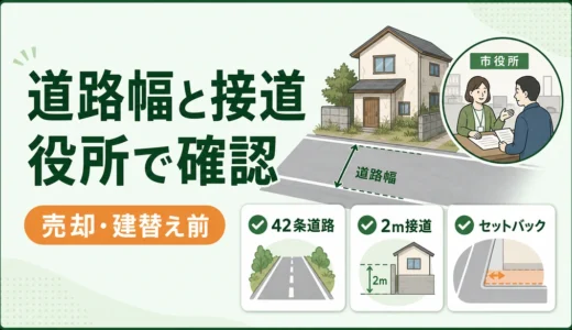 空き家の接道義務と道路幅員の確認順｜役所で聞くポイント
