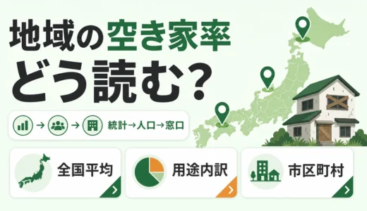 空き家率は地域でどう違う？統計の見方と地元データの調べ方