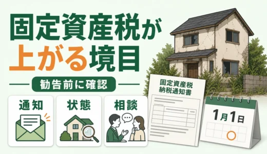 空き家の固定資産税が6倍になる条件｜勧告前の確認順
