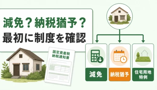 空き家の固定資産税は減免・納税猶予できる？申請窓口と必要書類