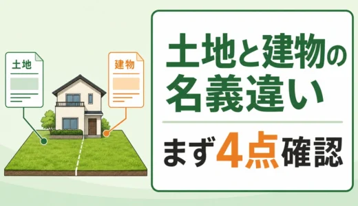 土地と建物の名義が違う空き家はどうする？確認手順とトラブル対策