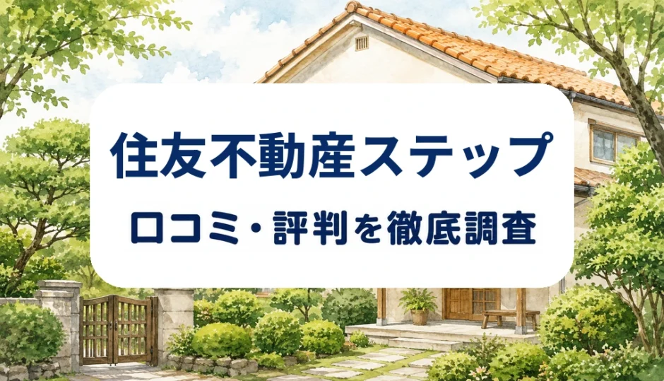 住友不動産ステップの口コミ・評判を紹介する記事のアイキャッチ画像