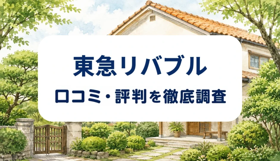 東急リバブルの口コミ・評判を紹介する記事のアイキャッチ画像